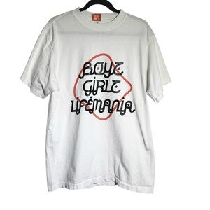 LifeMania White Short Sleeve Tee Medium